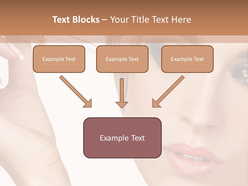 A Woman Holding A Lipstick In Her Right Hand PowerPoint Template