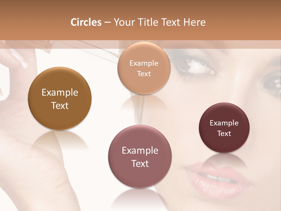 A Woman Holding A Lipstick In Her Right Hand PowerPoint Template