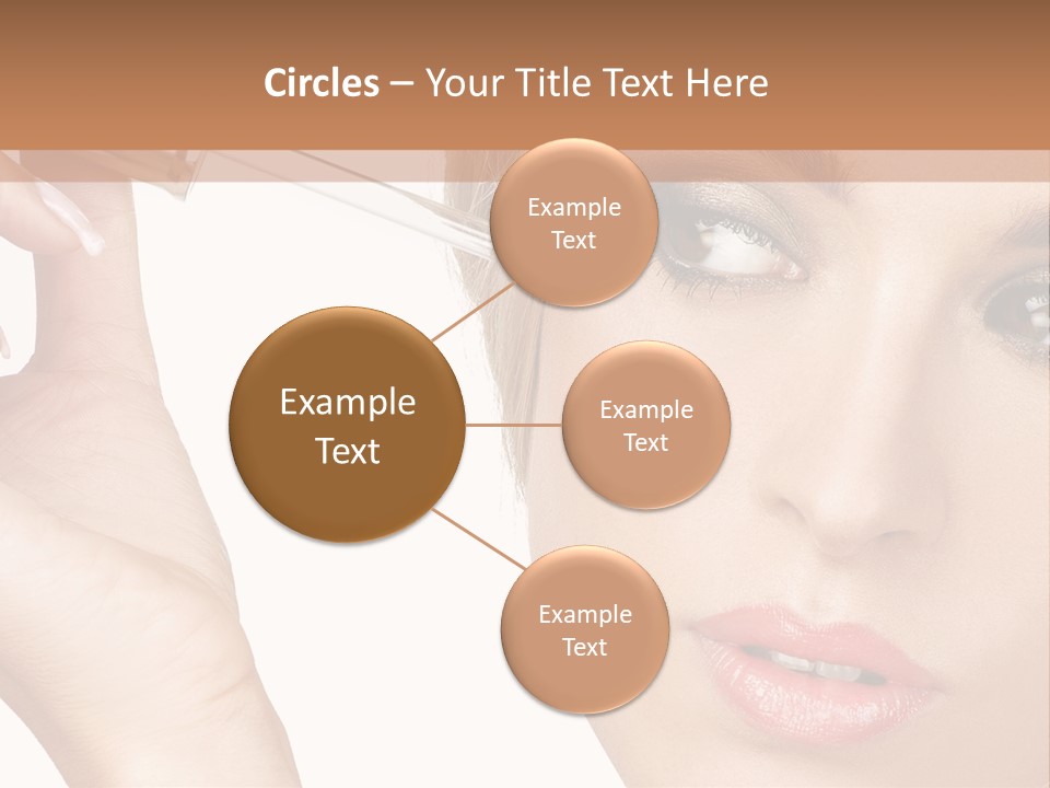 A Woman Holding A Lipstick In Her Right Hand PowerPoint Template
