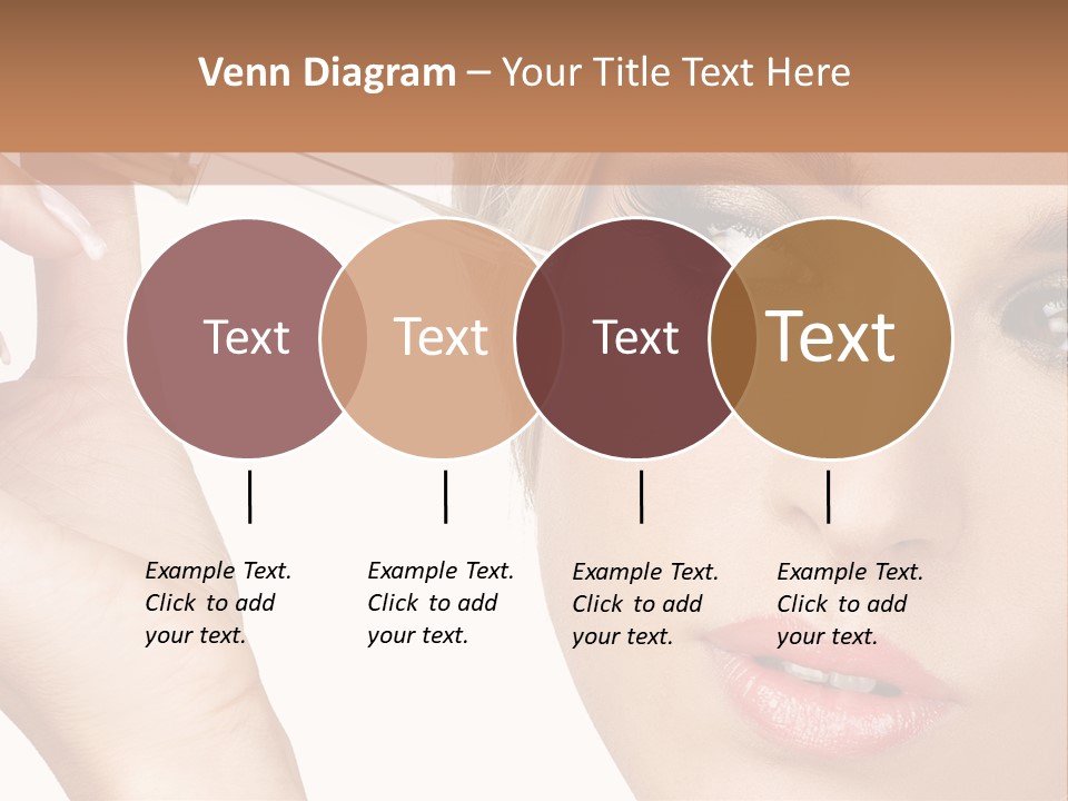 A Woman Holding A Lipstick In Her Right Hand PowerPoint Template