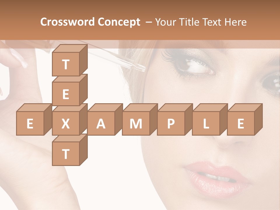 A Woman Holding A Lipstick In Her Right Hand PowerPoint Template