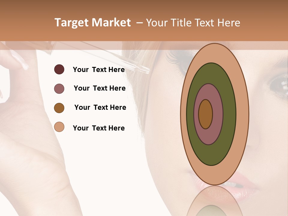 A Woman Holding A Lipstick In Her Right Hand PowerPoint Template