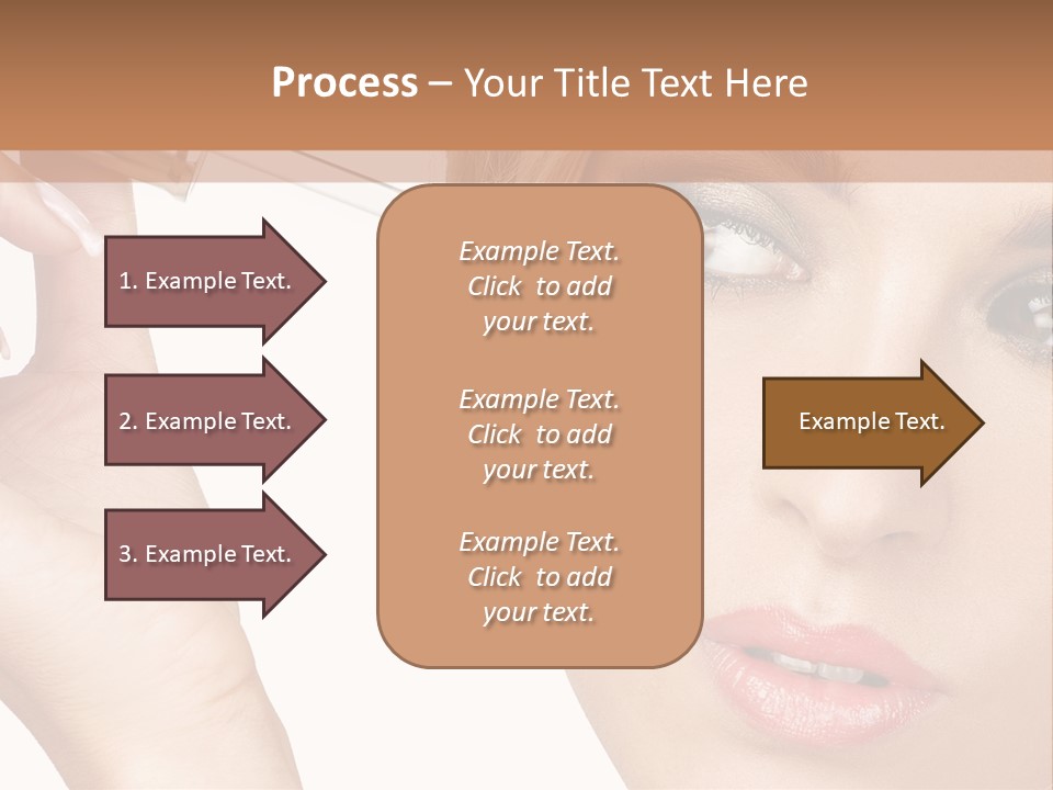A Woman Holding A Lipstick In Her Right Hand PowerPoint Template