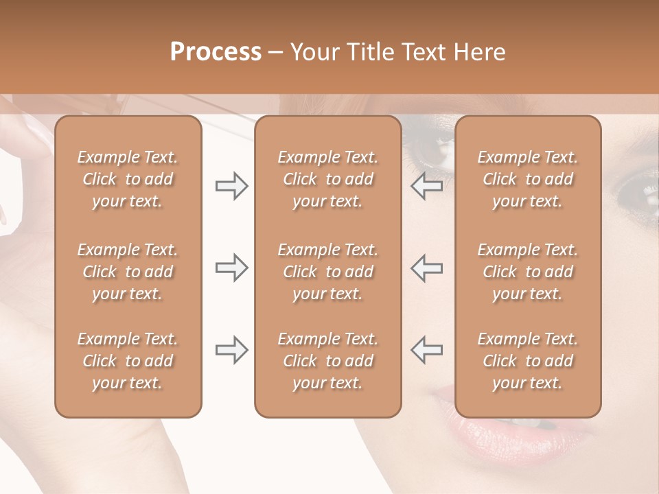 A Woman Holding A Lipstick In Her Right Hand PowerPoint Template