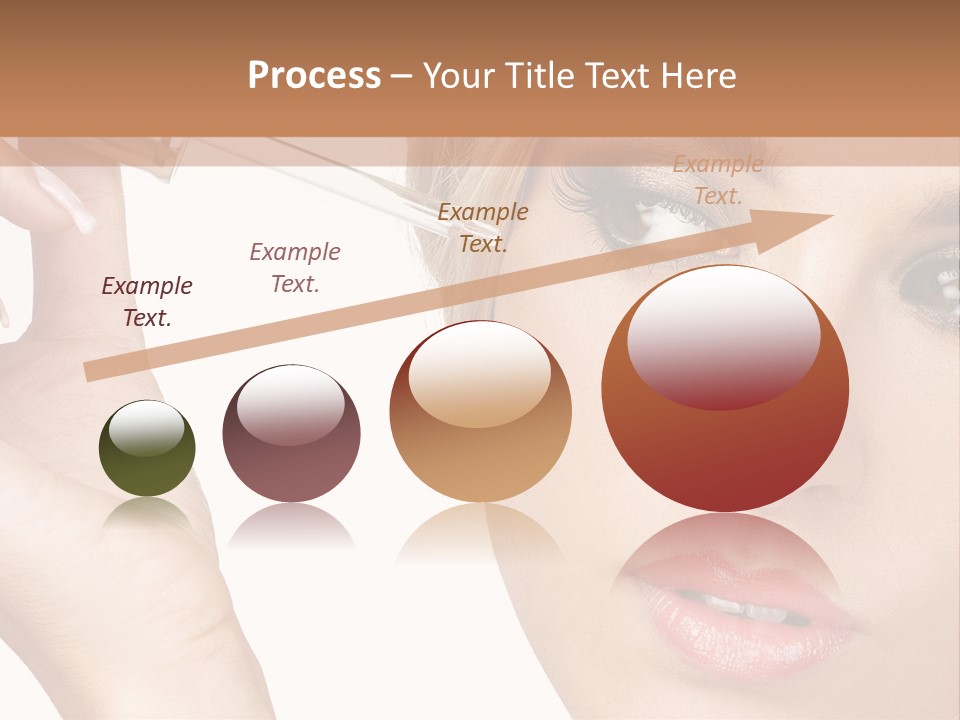 A Woman Holding A Lipstick In Her Right Hand PowerPoint Template