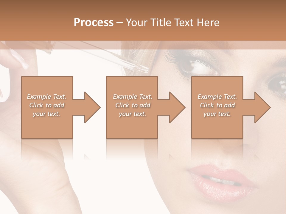 A Woman Holding A Lipstick In Her Right Hand PowerPoint Template