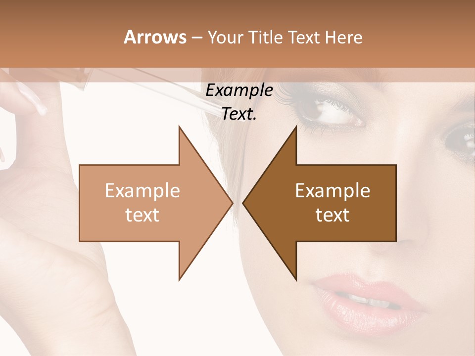 A Woman Holding A Lipstick In Her Right Hand PowerPoint Template