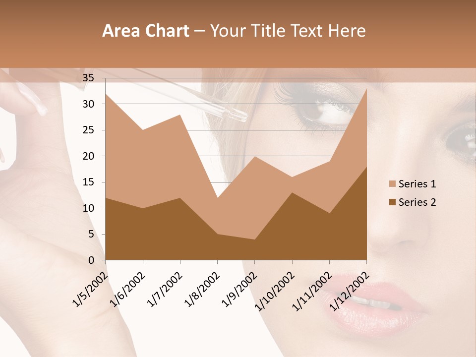 A Woman Holding A Lipstick In Her Right Hand PowerPoint Template