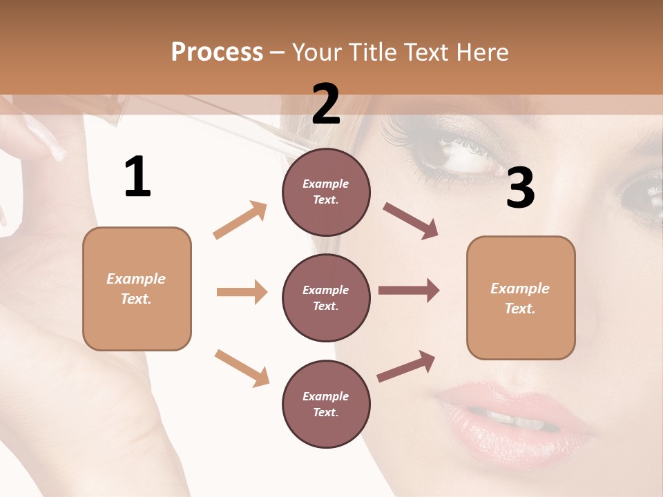 A Woman Holding A Lipstick In Her Right Hand PowerPoint Template