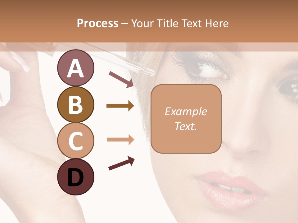 A Woman Holding A Lipstick In Her Right Hand PowerPoint Template