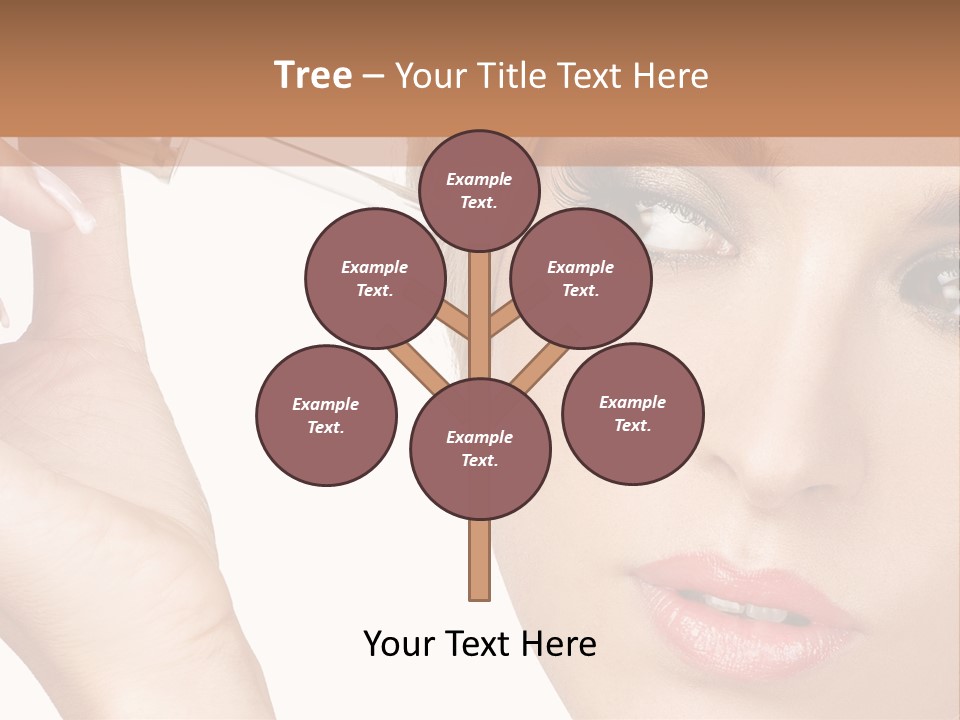 A Woman Holding A Lipstick In Her Right Hand PowerPoint Template