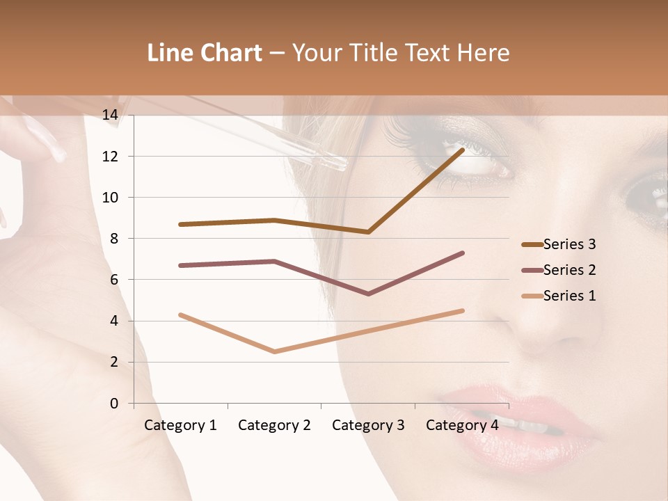 A Woman Holding A Lipstick In Her Right Hand PowerPoint Template