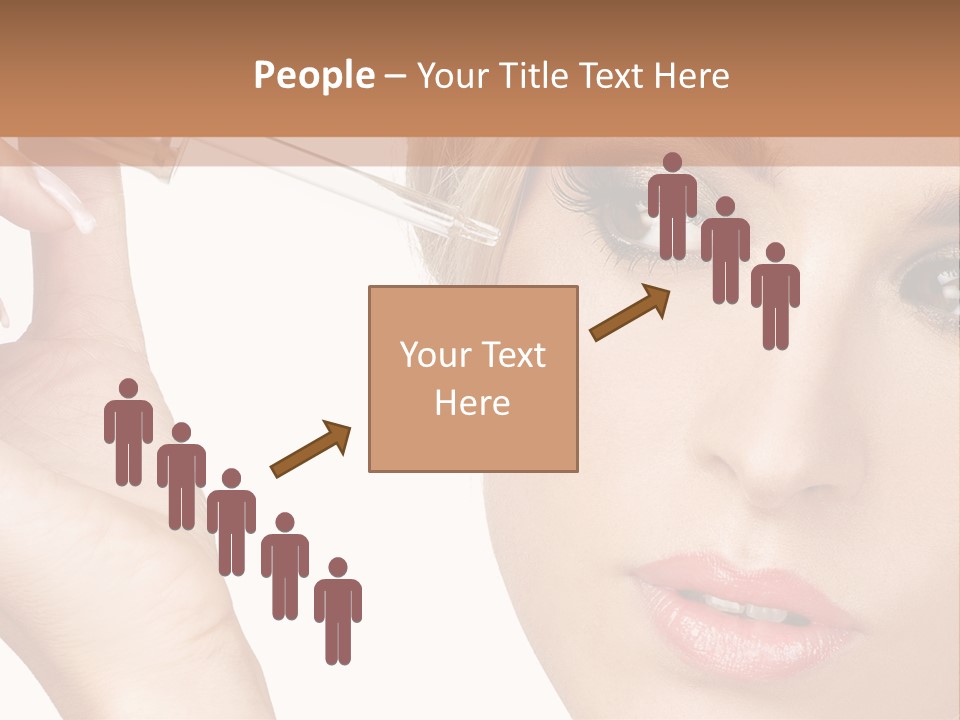 A Woman Holding A Lipstick In Her Right Hand PowerPoint Template