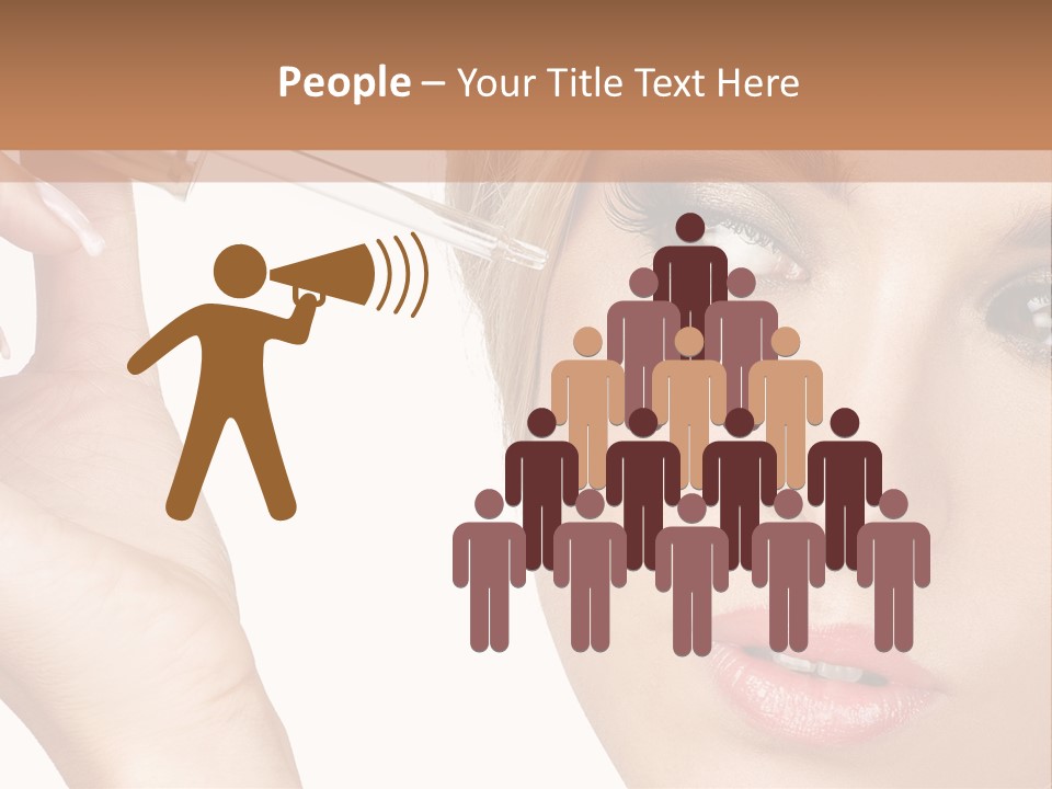 A Woman Holding A Lipstick In Her Right Hand PowerPoint Template