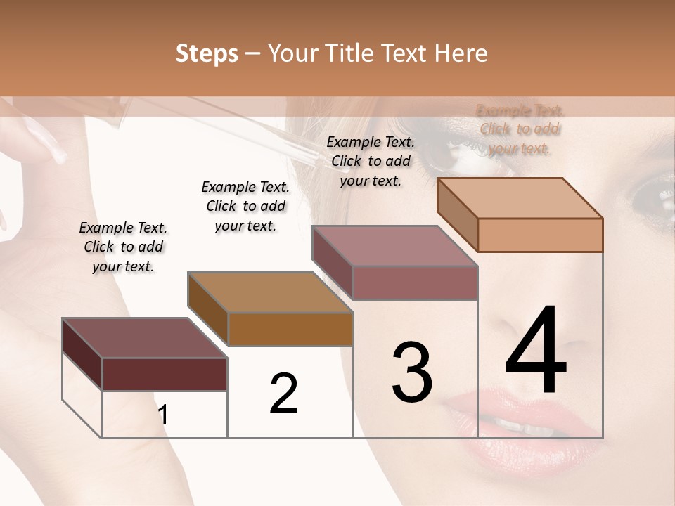 A Woman Holding A Lipstick In Her Right Hand PowerPoint Template