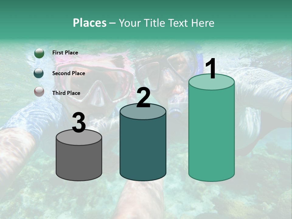 A Couple Of People That Are In The Water PowerPoint Template