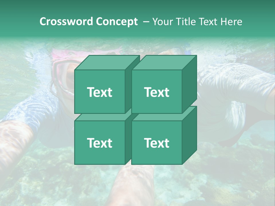 A Couple Of People That Are In The Water PowerPoint Template