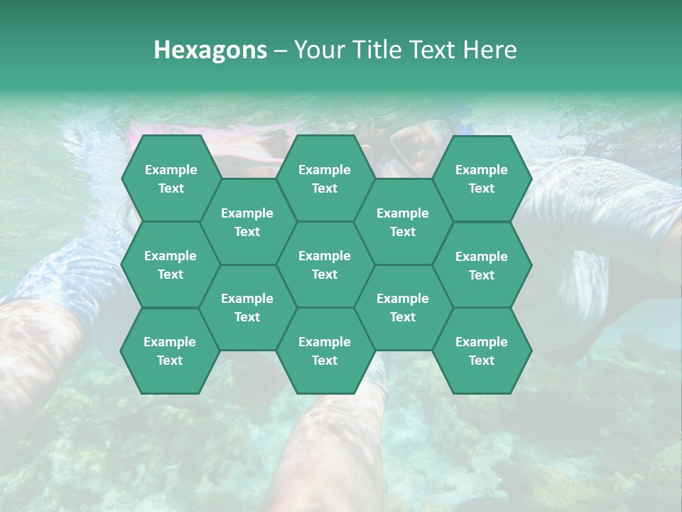 A Couple Of People That Are In The Water PowerPoint Template