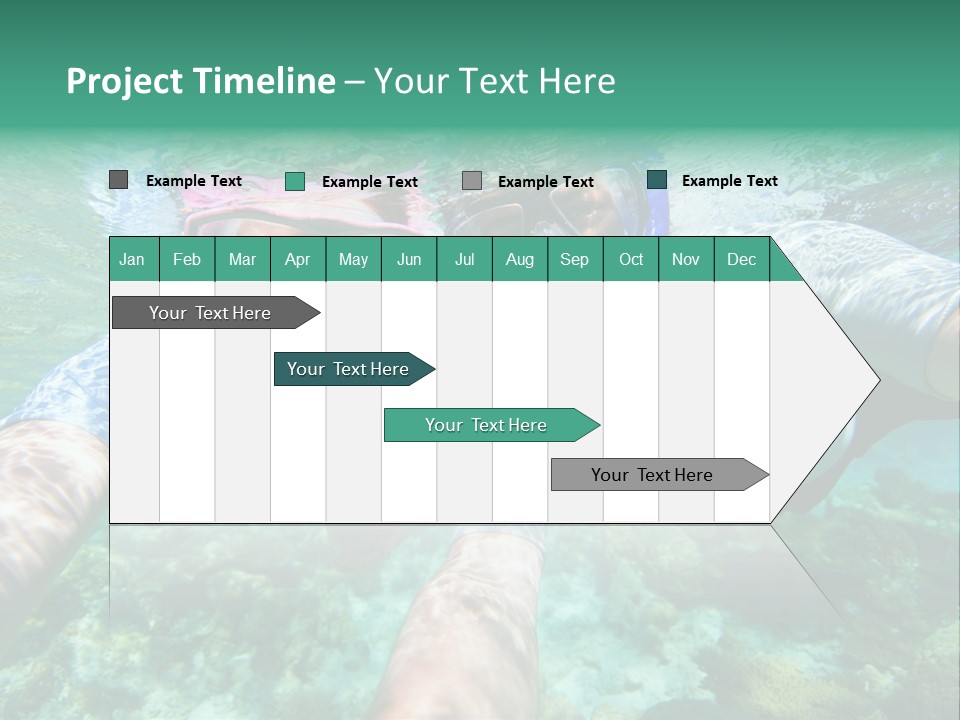 A Couple Of People That Are In The Water PowerPoint Template