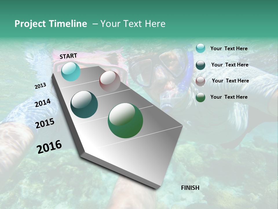 A Couple Of People That Are In The Water PowerPoint Template