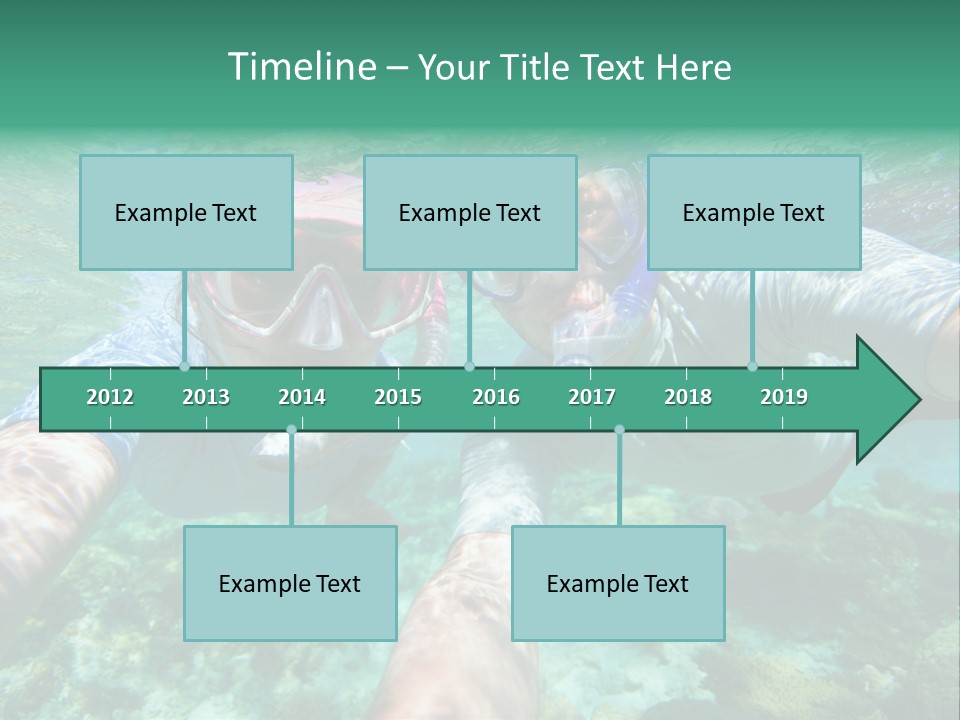 A Couple Of People That Are In The Water PowerPoint Template