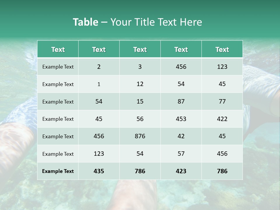 A Couple Of People That Are In The Water PowerPoint Template