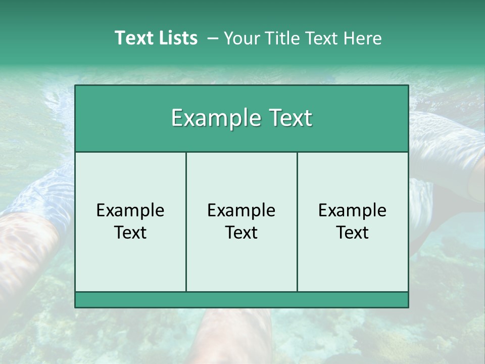 A Couple Of People That Are In The Water PowerPoint Template