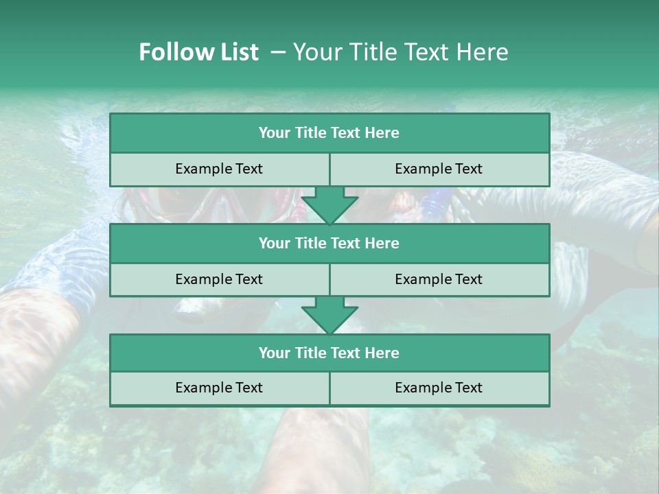 A Couple Of People That Are In The Water PowerPoint Template