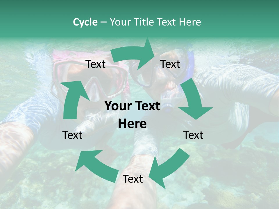 A Couple Of People That Are In The Water PowerPoint Template