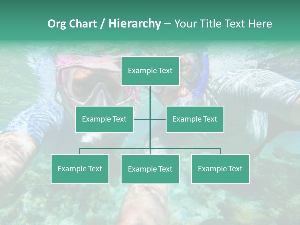 A Couple Of People That Are In The Water PowerPoint Template