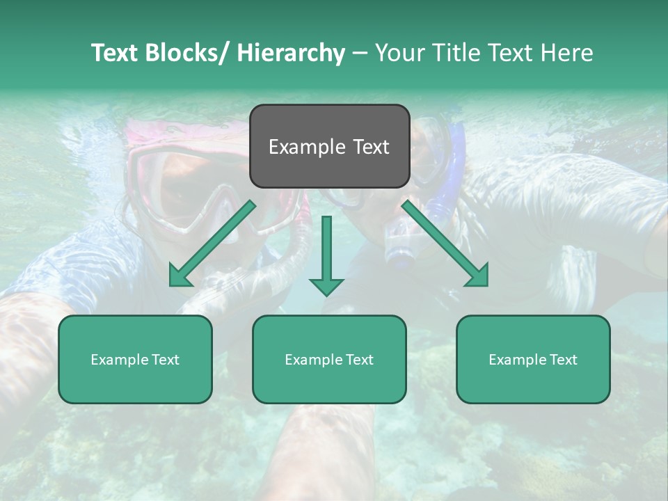 A Couple Of People That Are In The Water PowerPoint Template