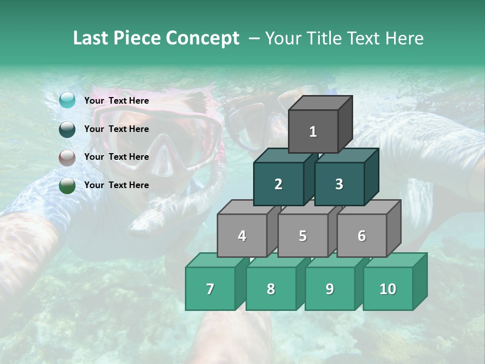 A Couple Of People That Are In The Water PowerPoint Template