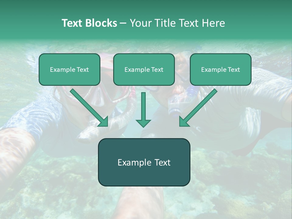 A Couple Of People That Are In The Water PowerPoint Template