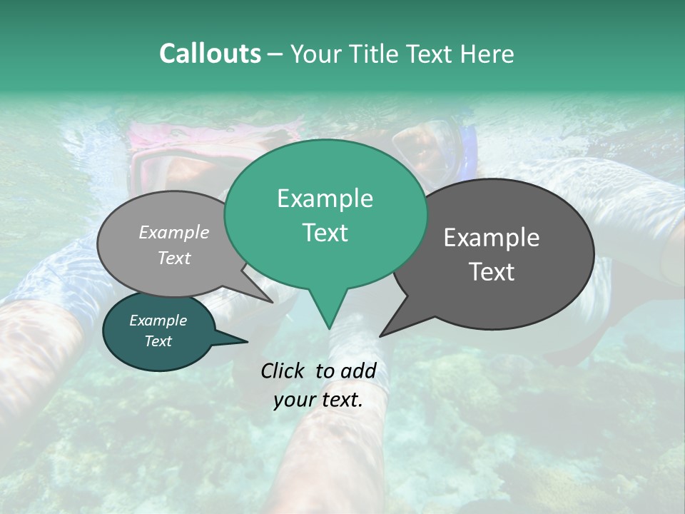 A Couple Of People That Are In The Water PowerPoint Template