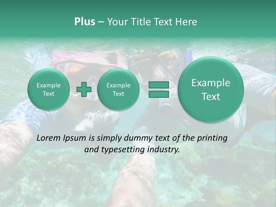 A Couple Of People That Are In The Water PowerPoint Template