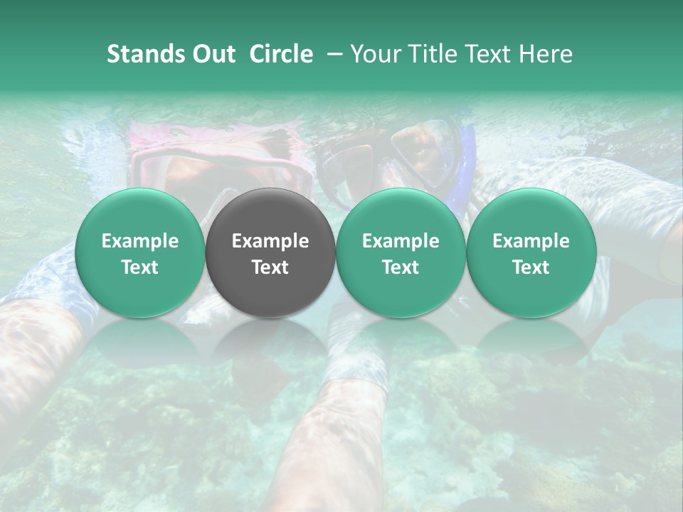 A Couple Of People That Are In The Water PowerPoint Template