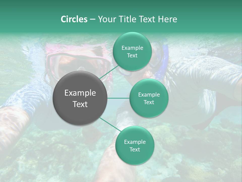 A Couple Of People That Are In The Water PowerPoint Template