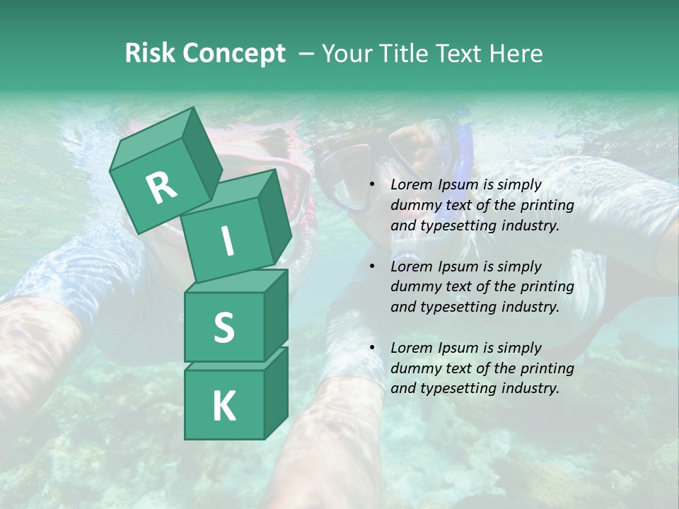 A Couple Of People That Are In The Water PowerPoint Template