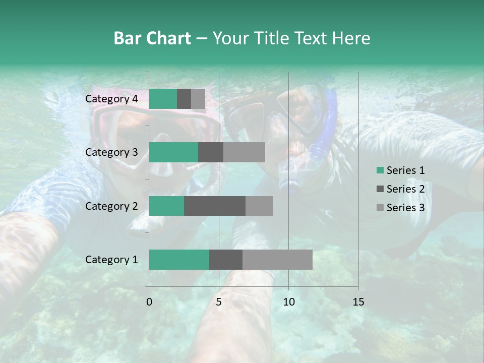 A Couple Of People That Are In The Water PowerPoint Template