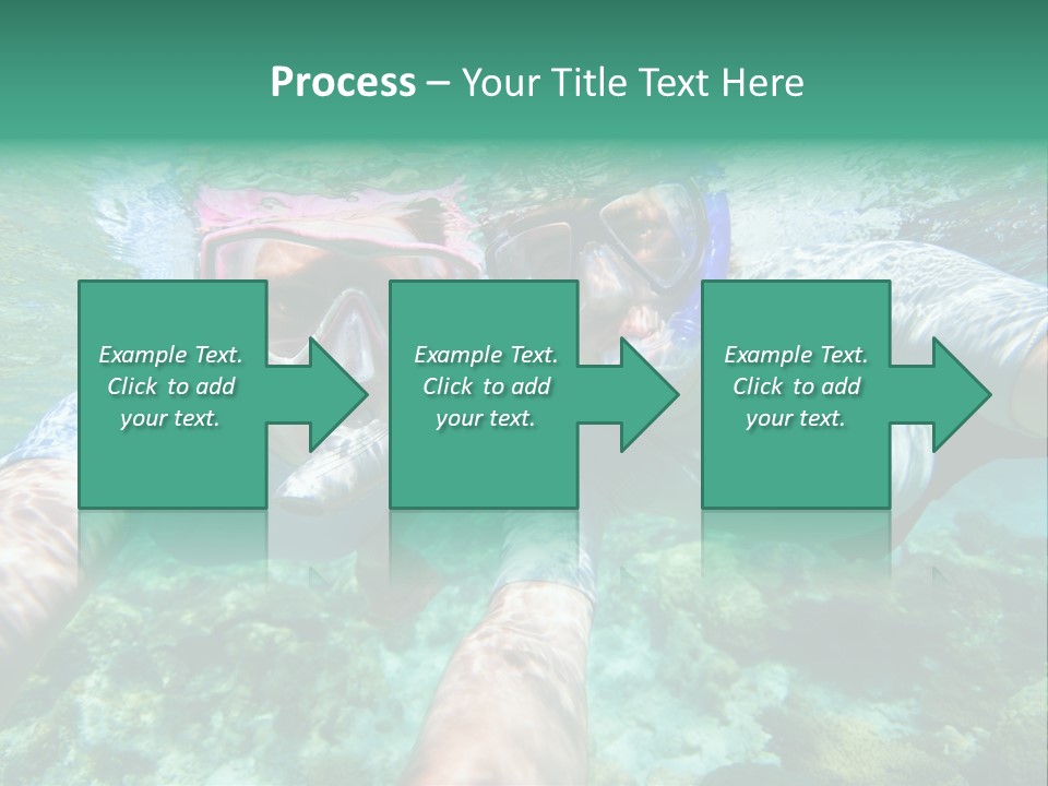 A Couple Of People That Are In The Water PowerPoint Template