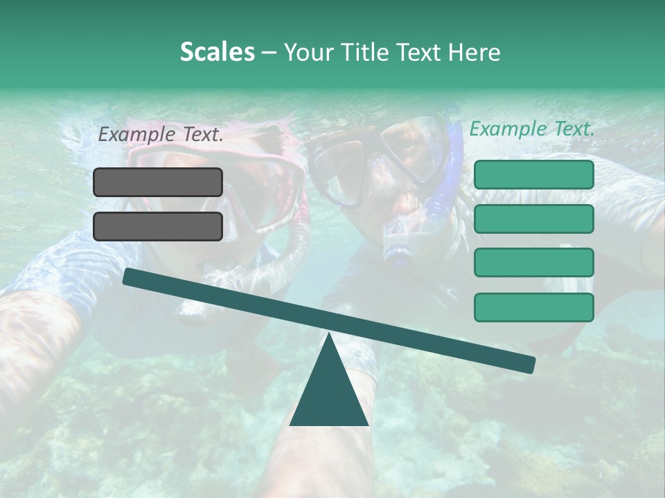 A Couple Of People That Are In The Water PowerPoint Template