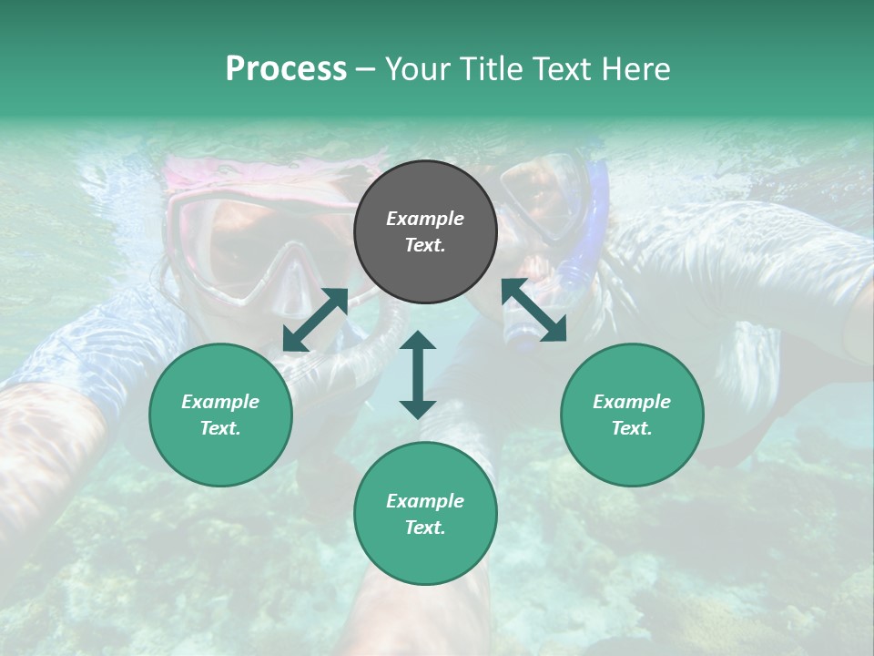 A Couple Of People That Are In The Water PowerPoint Template