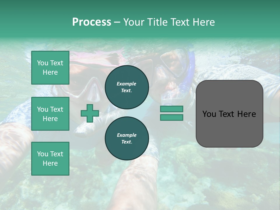 A Couple Of People That Are In The Water PowerPoint Template