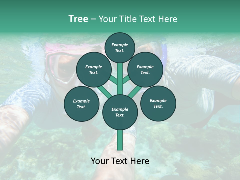 A Couple Of People That Are In The Water PowerPoint Template