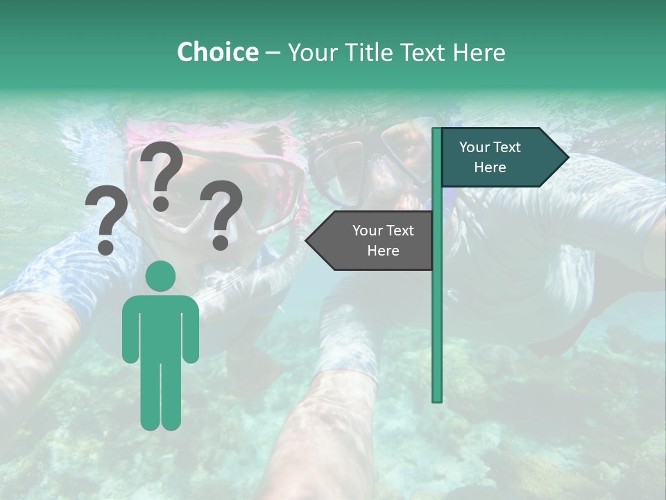 A Couple Of People That Are In The Water PowerPoint Template