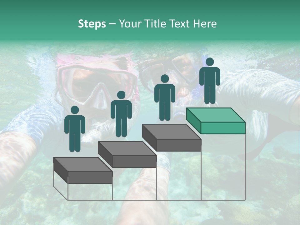 A Couple Of People That Are In The Water PowerPoint Template