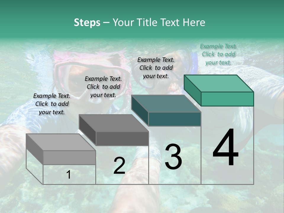 A Couple Of People That Are In The Water PowerPoint Template