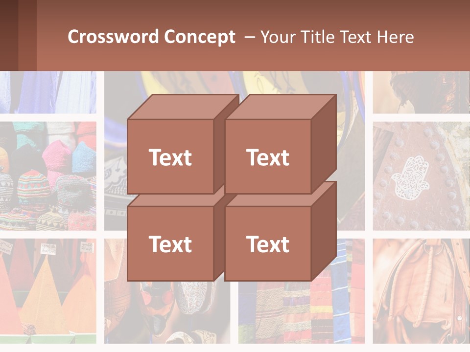 A Collage Of Pictures With Different Colors And Patterns PowerPoint Template