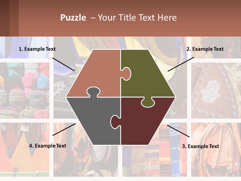 A Collage Of Pictures With Different Colors And Patterns PowerPoint Template