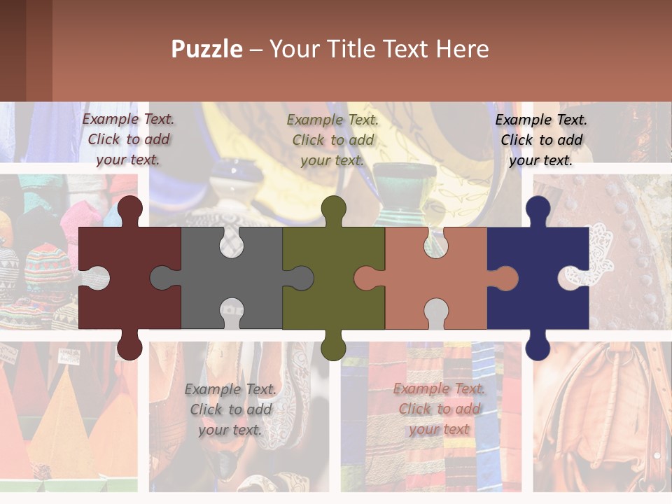 A Collage Of Pictures With Different Colors And Patterns PowerPoint Template